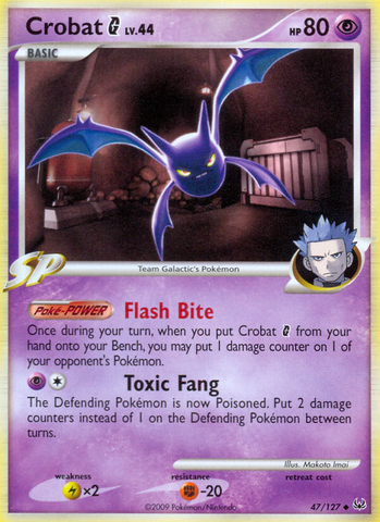 Crobat G (47/127) [Platinum: Base Set] - The Mythic Store | 24h Order Processing