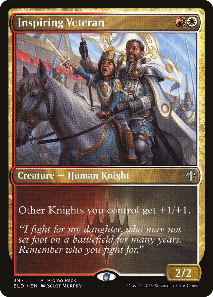 Inspiring Veteran (Promo Pack) [Throne of Eldraine Promos] - The Mythic Store | 24h Order Processing