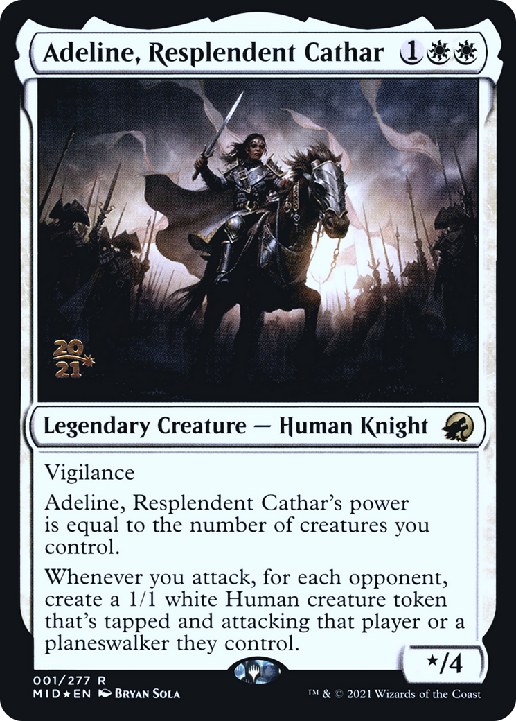 Adeline, Resplendent Cathar [Innistrad: Midnight Hunt Prerelease Promos] - The Mythic Store | 24h Order Processing