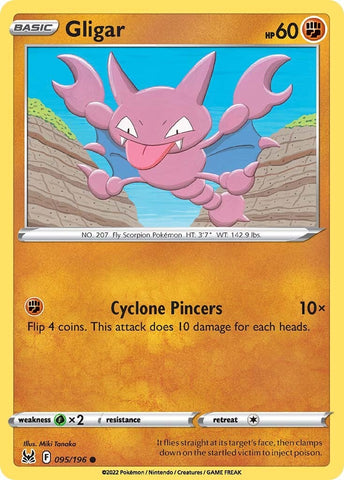 Gligar (095/196) [Sword & Shield: Lost Origin] - The Mythic Store | 24h Order Processing