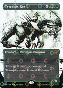 Tyrranax Rex (Borderless Ichor Step-and-Compleat Foil) [Phyrexia: All Will Be One] - The Mythic Store | 24h Order Processing