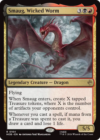 Smaug, Wicked Worm [The Hobbit] - The Mythic Store | 24h Order Processing