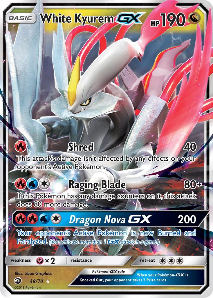 White Kyurem GX (48/70) [Sun & Moon: Dragon Majesty] - The Mythic Store | 24h Order Processing