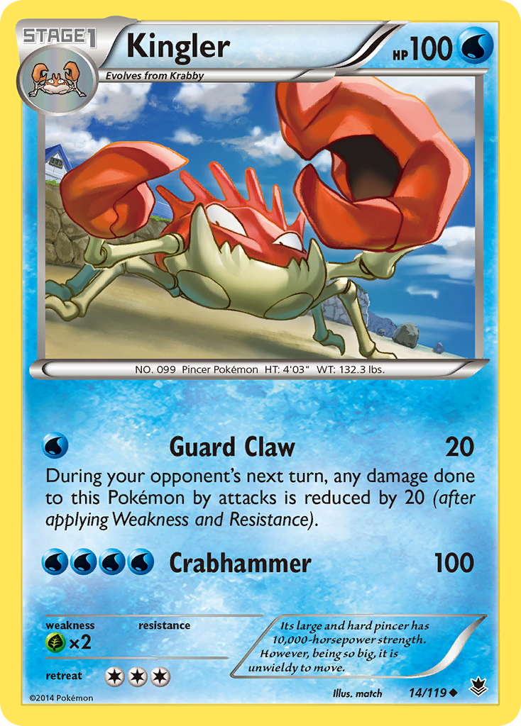 Kingler (14/119) [XY: Phantom Forces] - The Mythic Store | 24h Order Processing