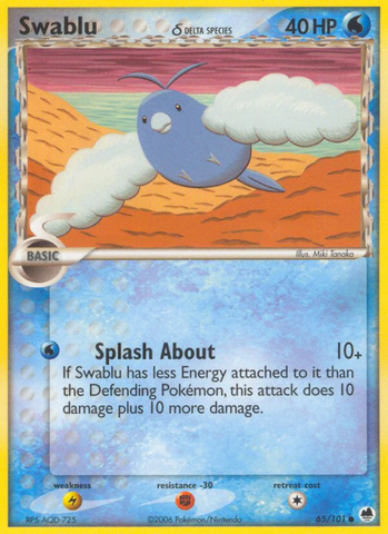Swablu (65/101) (Delta Species) [EX: Dragon Frontiers] - The Mythic Store | 24h Order Processing