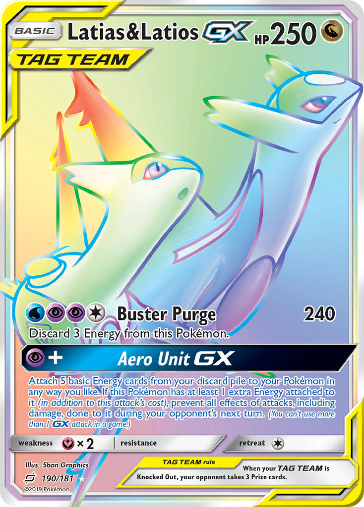 Latias & Latios GX (190/181) [Sun & Moon: Team Up] - The Mythic Store | 24h Order Processing