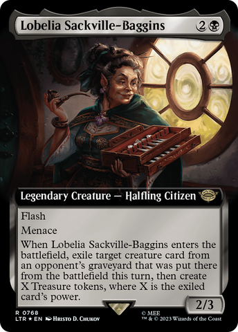 Lobelia Sackville-Baggins (Extended Art) (Surge Foil) [The Lord of the Rings: Tales of Middle-Earth] - The Mythic Store | 24h Order Processing