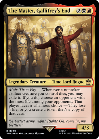 The Master, Gallifrey's End (Surge Foil) [Doctor Who] - The Mythic Store | 24h Order Processing