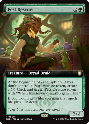 Pest Rescuer (Extended Art) [Secrets of Strixhaven Commander] - The Mythic Store | 24h Order Processing