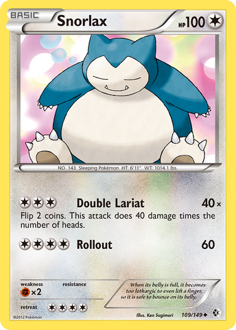 Snorlax (109/149) [Black & White: Boundaries Crossed] - The Mythic Store | 24h Order Processing