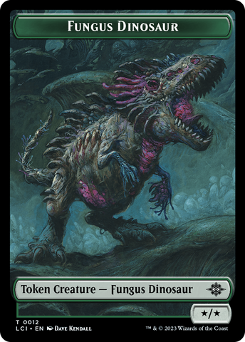 Fungus Dinosaur // Vampire Demon Double-Sided Token [The Lost Caverns of Ixalan Tokens] - The Mythic Store | 24h Order Processing