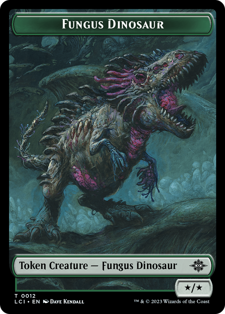 Fungus Dinosaur // Spirit Double-Sided Token [The Lost Caverns of Ixalan Tokens] - The Mythic Store | 24h Order Processing