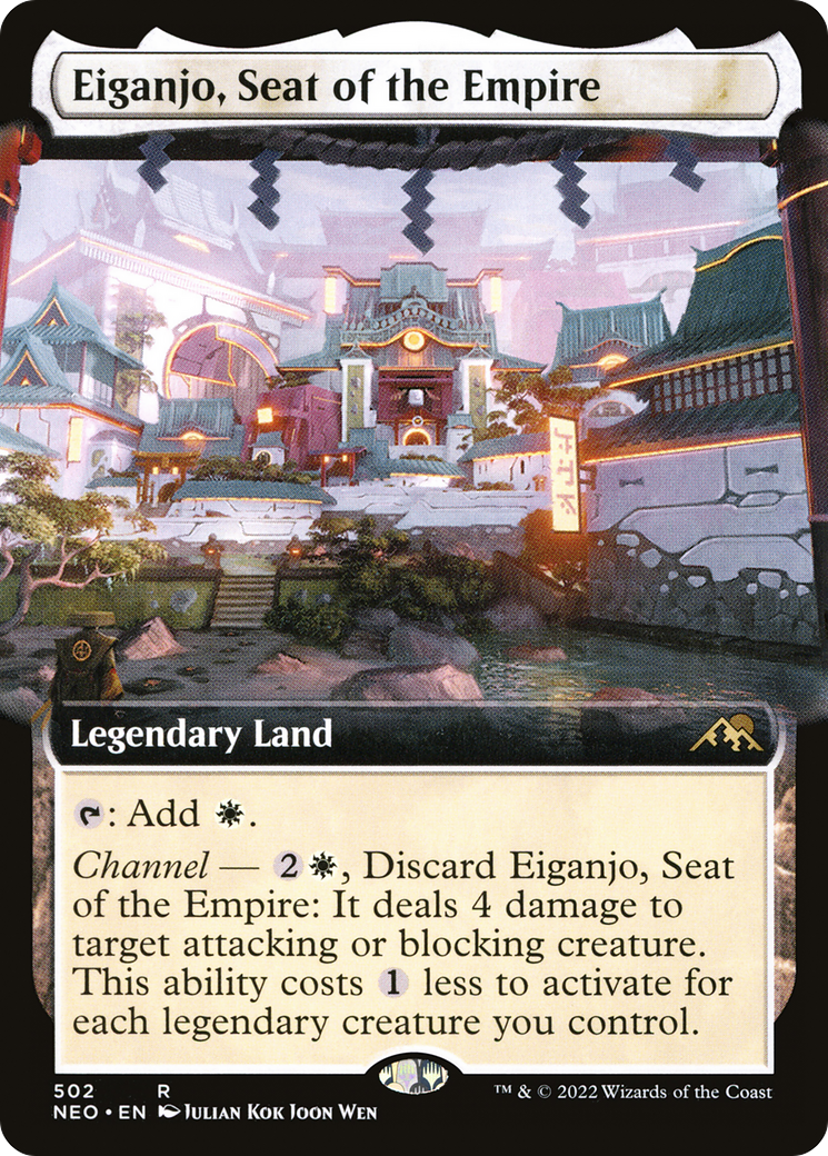 Eiganjo, Seat of the Empire (Extended Art) [Kamigawa: Neon Dynasty] - The Mythic Store | 24h Order Processing