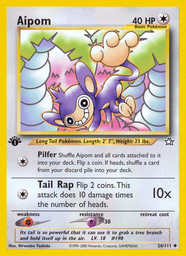 Aipom (26/111) [Neo Genesis 1st Edition] - The Mythic Store | 24h Order Processing
