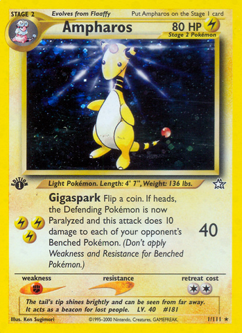 Ampharos (1/111) [Neo Genesis 1st Edition] - The Mythic Store | 24h Order Processing