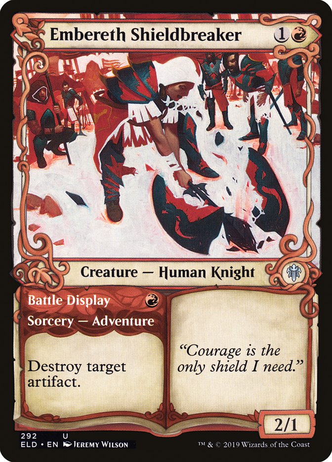 Embereth Shieldbreaker // Battle Display (Showcase) [Throne of Eldraine] - The Mythic Store | 24h Order Processing