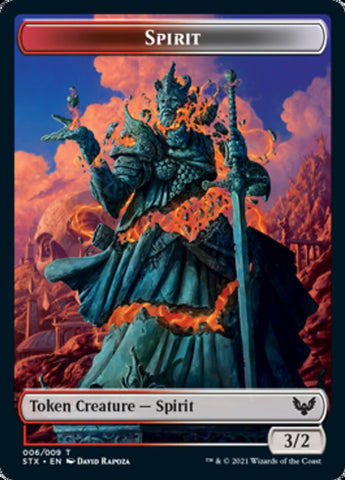 Spirit // Avatar Double-Sided Token [Strixhaven: School of Mages Tokens] - The Mythic Store | 24h Order Processing