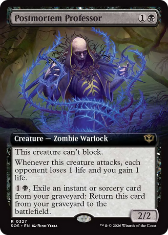 Postmortem Professor (Extended Art) [Secrets of Strixhaven] - The Mythic Store | 24h Order Processing