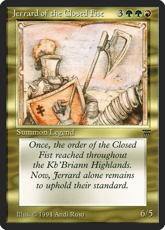 Jerrard of the Closed Fist [Legends] - The Mythic Store | 24h Order Processing