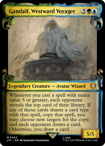 Gandalf, Westward Voyager [The Lord of the Rings: Tales of Middle-Earth Commander Showcase Scrolls] - The Mythic Store | 24h Order Processing
