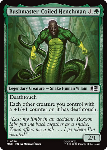 Bushmaster, Coiled Henchman [Marvel Super Heroes Commander] - The Mythic Store | 24h Order Processing