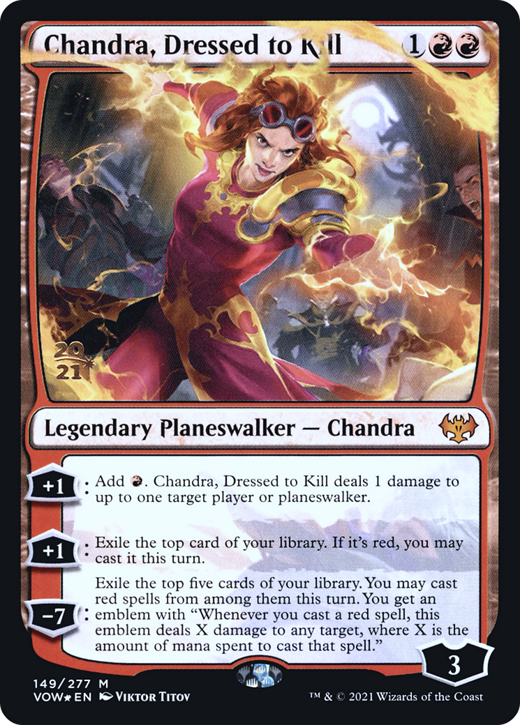 Chandra, Dressed to Kill [Innistrad: Crimson Vow Prerelease Promos] - The Mythic Store | 24h Order Processing