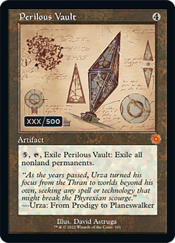 Perilous Vault (Retro Schematic) (Serialized) [The Brothers' War Retro Artifacts] - The Mythic Store | 24h Order Processing