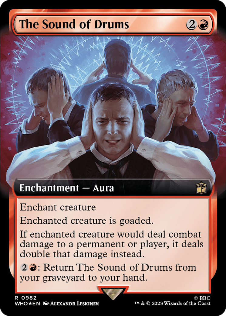 The Sound of Drums (Extended Art) (Surge Foil) [Doctor Who] - The Mythic Store | 24h Order Processing