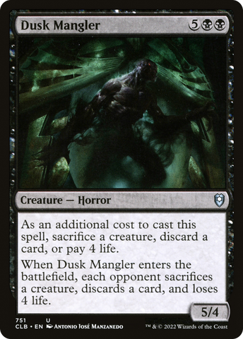 Dusk Mangler [Commander Legends: Battle for Baldur's Gate] - The Mythic Store | 24h Order Processing