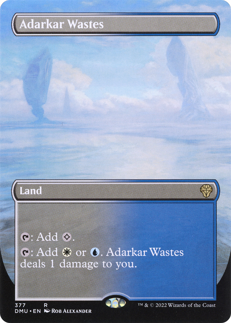 Adarkar Wastes (Borderless Alternate Art) [Dominaria United] - The Mythic Store | 24h Order Processing