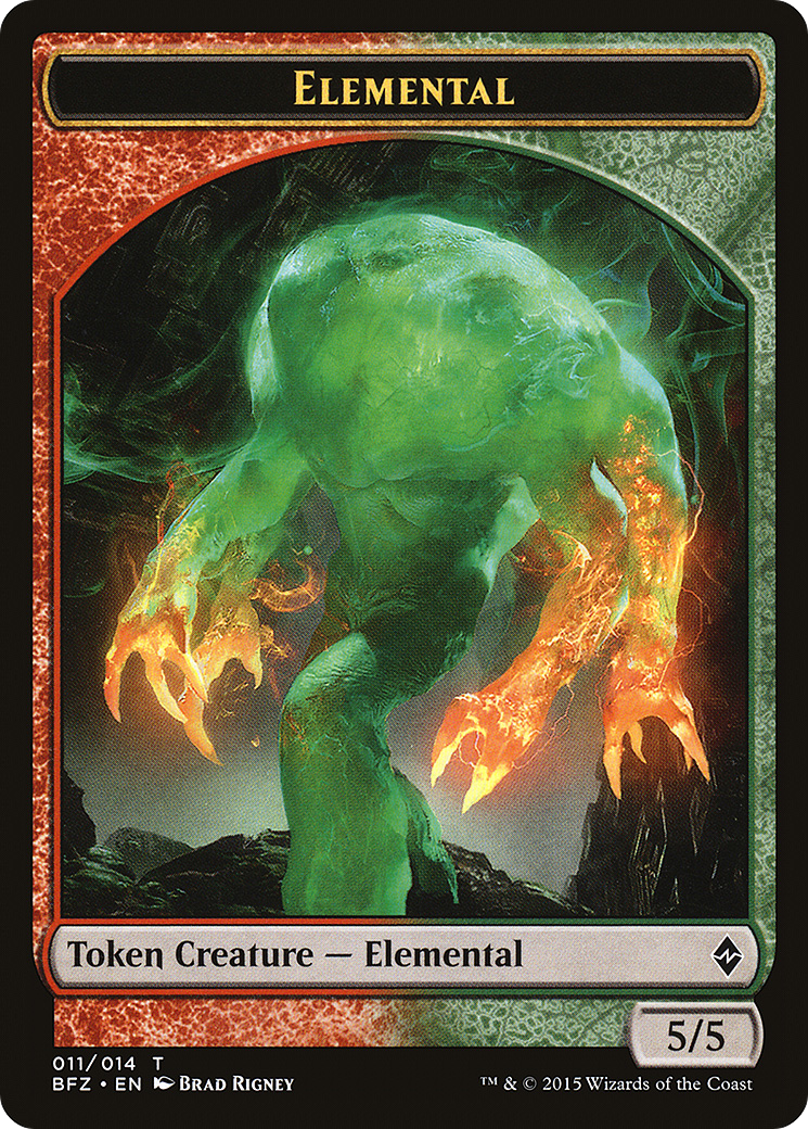 Elemental Token (011/014) [Battle for Zendikar Tokens] - The Mythic Store | 24h Order Processing