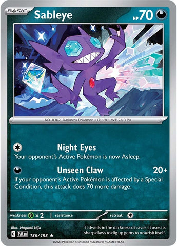Sableye (136/193) [Scarlet & Violet: Paldea Evolved] - The Mythic Store | 24h Order Processing