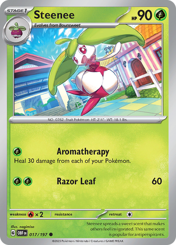 Steenee (017/197) [Scarlet & Violet: Obsidian Flames] - The Mythic Store | 24h Order Processing