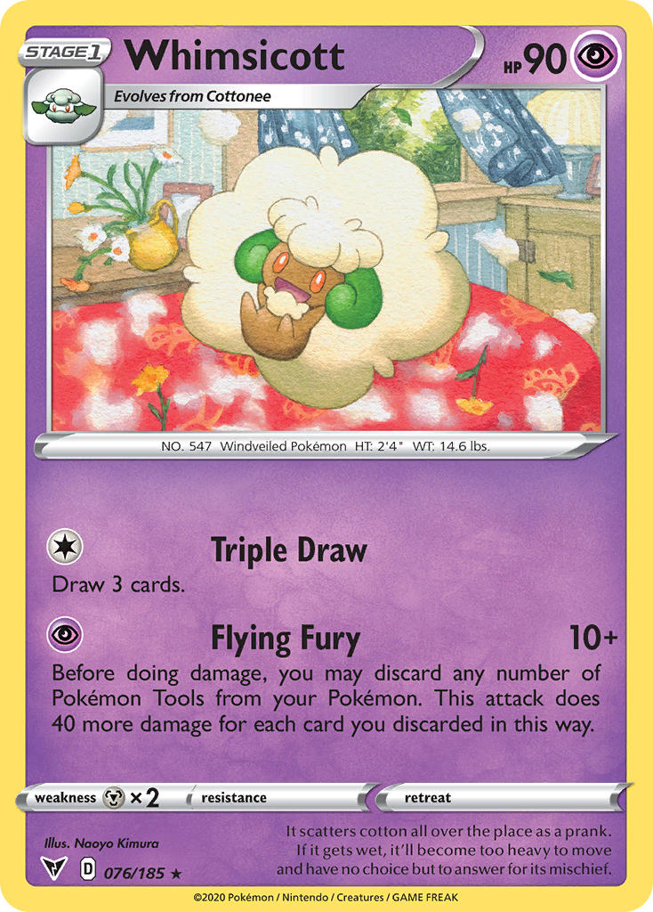 Whimsicott (076/185) [Sword & Shield: Vivid Voltage] - The Mythic Store | 24h Order Processing