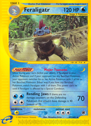 Feraligatr (47/165) [Expedition: Base Set] - The Mythic Store | 24h Order Processing
