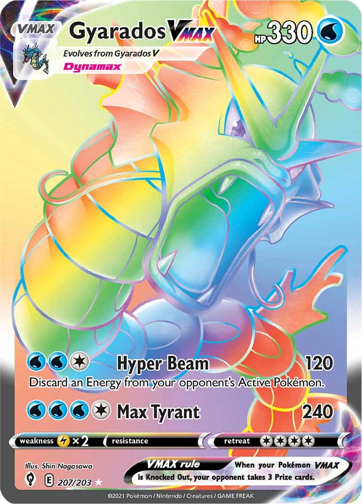 Gyarados VMAX (207/203) [Sword & Shield: Evolving Skies] - The Mythic Store | 24h Order Processing
