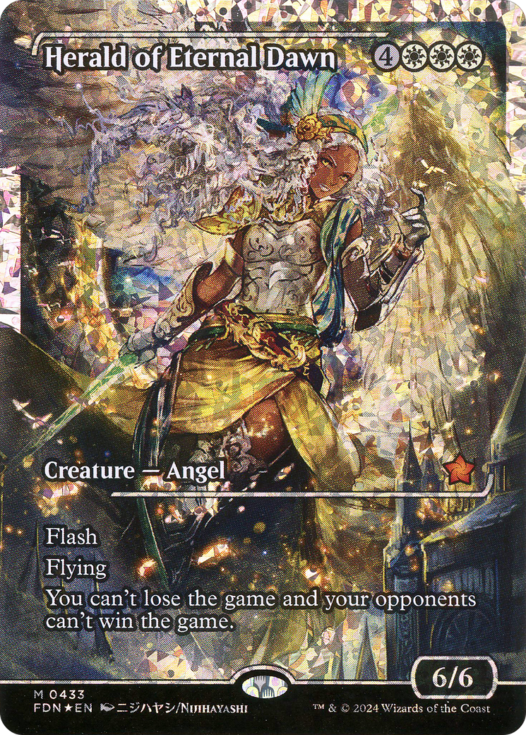 Herald of Eternal Dawn (Showcase) (Fracture Foil) (Japanese) [Foundations] - The Mythic Store | 24h Order Processing