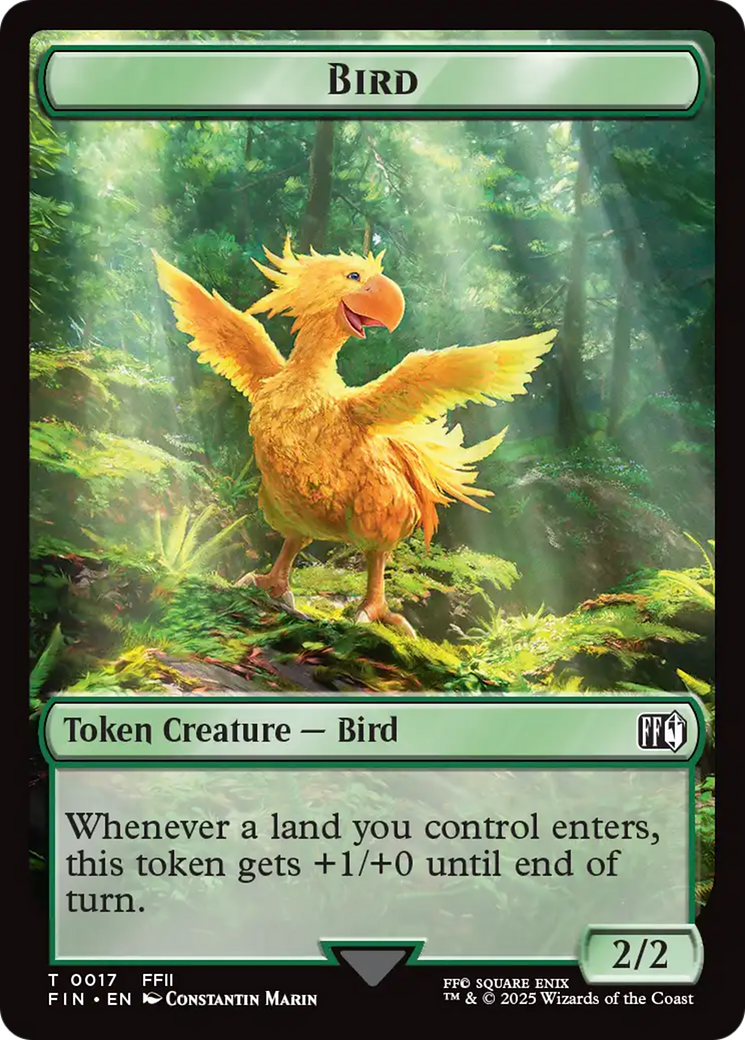 Hero (0008) // Bird (0017) Double-Sided Token [FINAL FANTASY Tokens] - The Mythic Store | 24h Order Processing