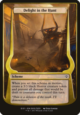 Delight in the Hunt (Schemes) [Archenemy: Nicol Bolas Schemes] - The Mythic Store | 24h Order Processing