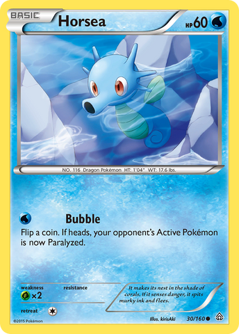 Horsea (30/160) [XY: Primal Clash] - The Mythic Store | 24h Order Processing
