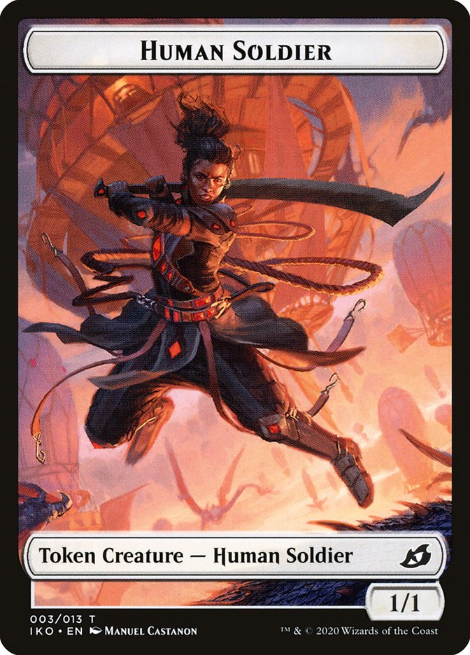 Beast // Human Soldier (003) Double-Sided Token [Ikoria: Lair of Behemoths Tokens] - The Mythic Store | 24h Order Processing