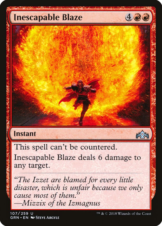 Inescapable Blaze [Guilds of Ravnica] - The Mythic Store | 24h Order Processing