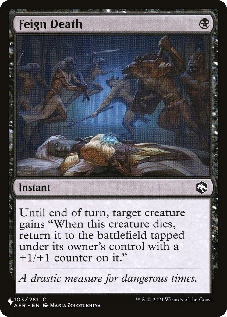 Feign Death [The List] - The Mythic Store | 24h Order Processing