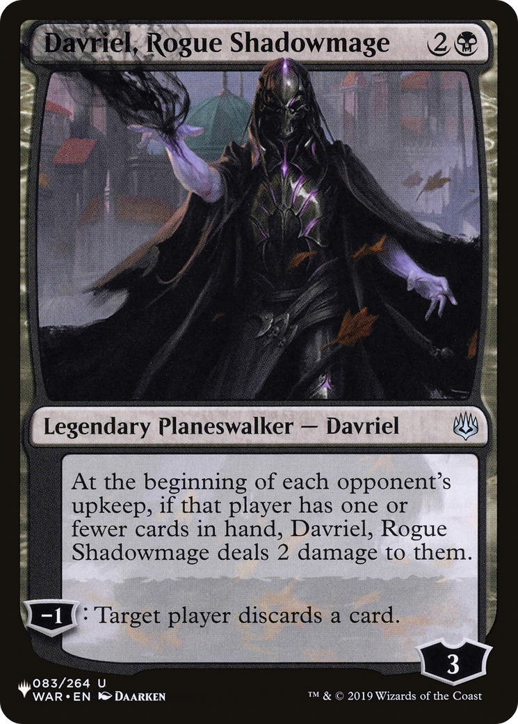 Davriel, Rogue Shadowmage [The List] - The Mythic Store | 24h Order Processing