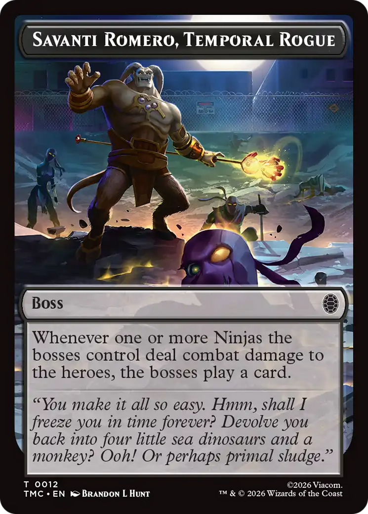 Savanti Romero, Temporal Rogue [Teenage Mutant Ninja Turtles Commander Tokens] - The Mythic Store | 24h Order Processing