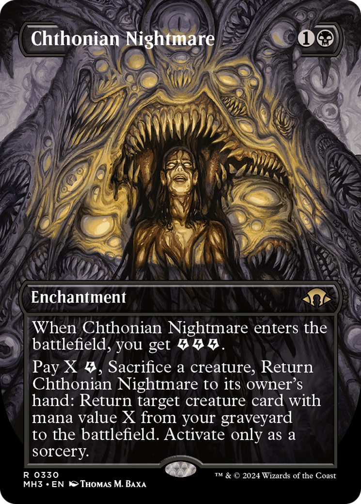 Chthonian Nightmare (Borderless) [Modern Horizons 3] - The Mythic Store | 24h Order Processing