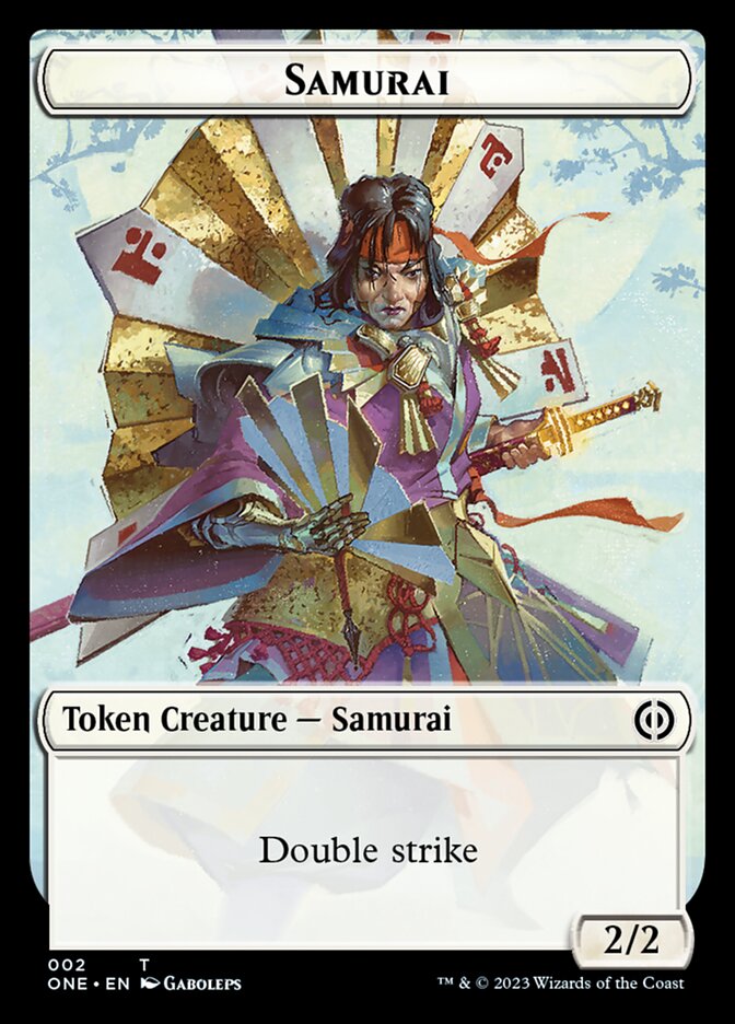 Rebel // Samurai Double-Sided Token [Phyrexia: All Will Be One Tokens] - The Mythic Store | 24h Order Processing