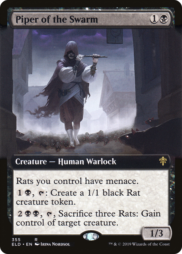 Piper of the Swarm (Extended Art) [Throne of Eldraine] - The Mythic Store | 24h Order Processing