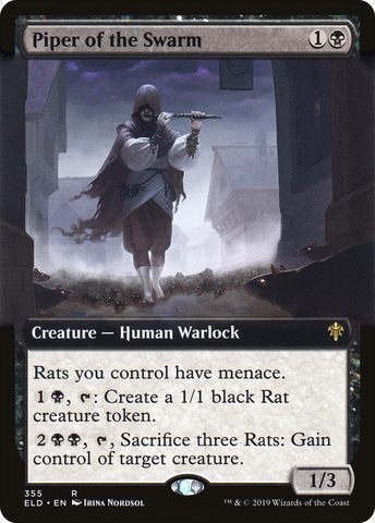 Piper of the Swarm (Extended Art) [Throne of Eldraine] - The Mythic Store | 24h Order Processing