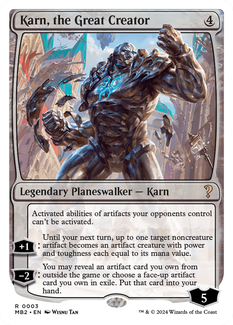 Karn, the Great Creator (White Border) [Mystery Booster 2] - The Mythic Store | 24h Order Processing